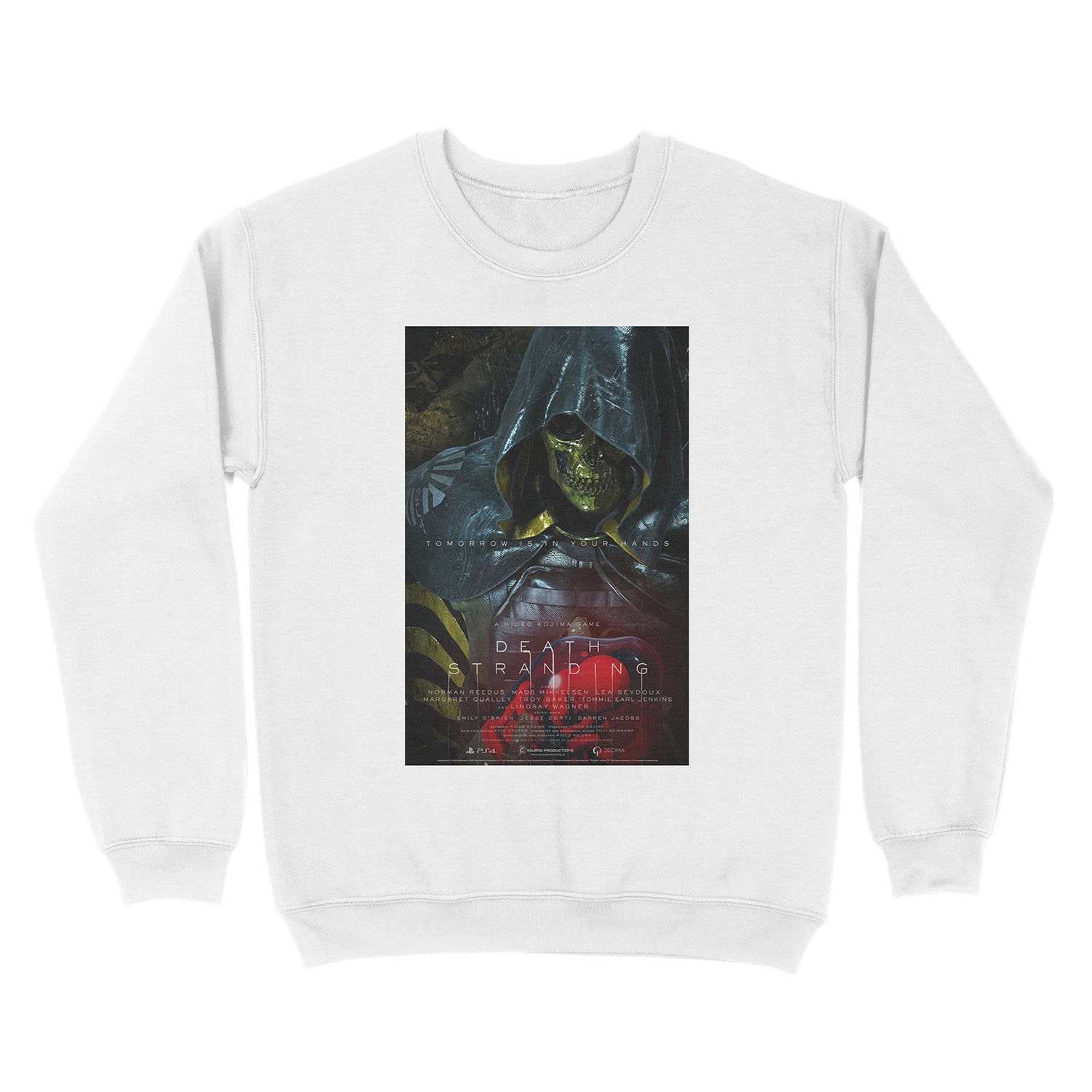 Tomorrow Is In Your Hand | Higgs - Death Stranding Unisex Crewneck Sweatshirt - Image 2