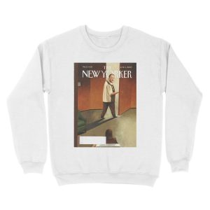 Alternative view of TONY SOPRANO NEW YORKER COVER Unisex Crewneck Sweatshirt