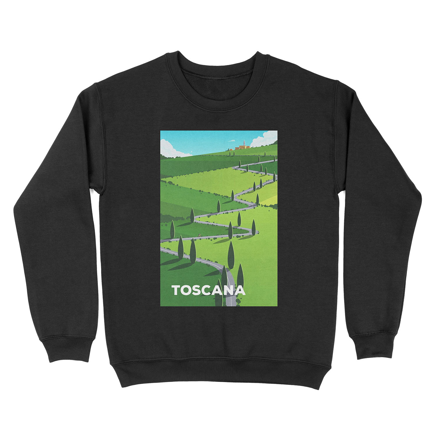 Toscana (Tuscany) Cycling Unisex Crewneck Sweatshirt