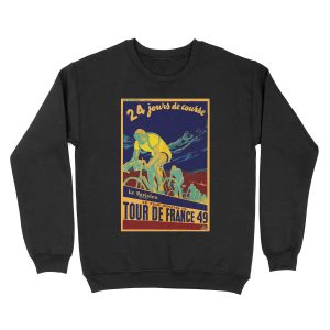 TOUR DE FRANCE; Vintage Bicycle Race Advertisment Unisex Crewneck Sweatshirt
