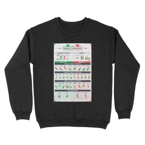 Trading Candlestick Patterns White Unisex Crewneck Sweatshirt