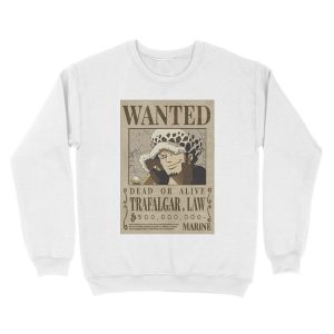 Alternative view of Trafalgar Law wanted poster Unisex Crewneck Sweatshirt