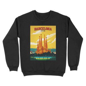 Travel Barcelona Unisex Crewneck Sweatshirt