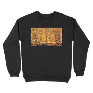 Tree of Life by Gustav Klimt Fine Art Unisex Crewneck Sweatshirt