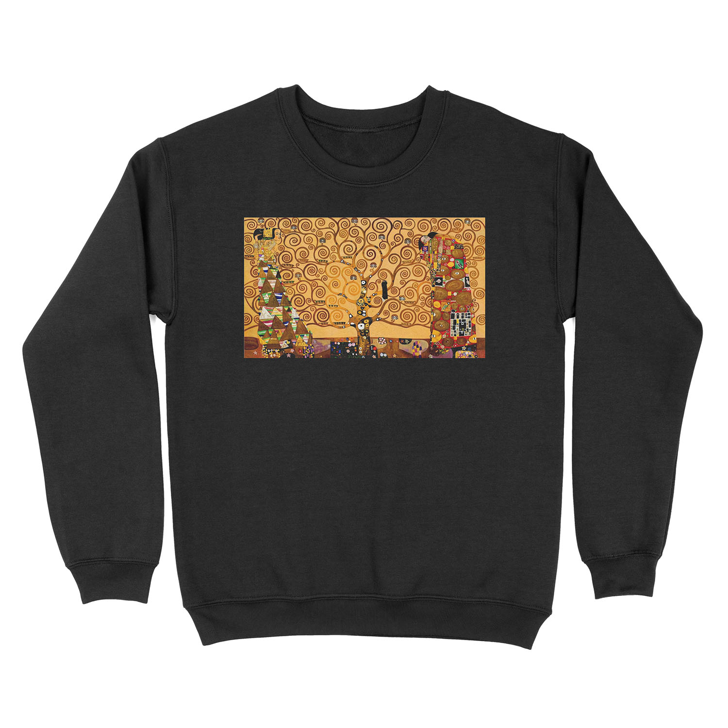 Tree of Life by Gustav Klimt Fine Art Unisex Crewneck Sweatshirt