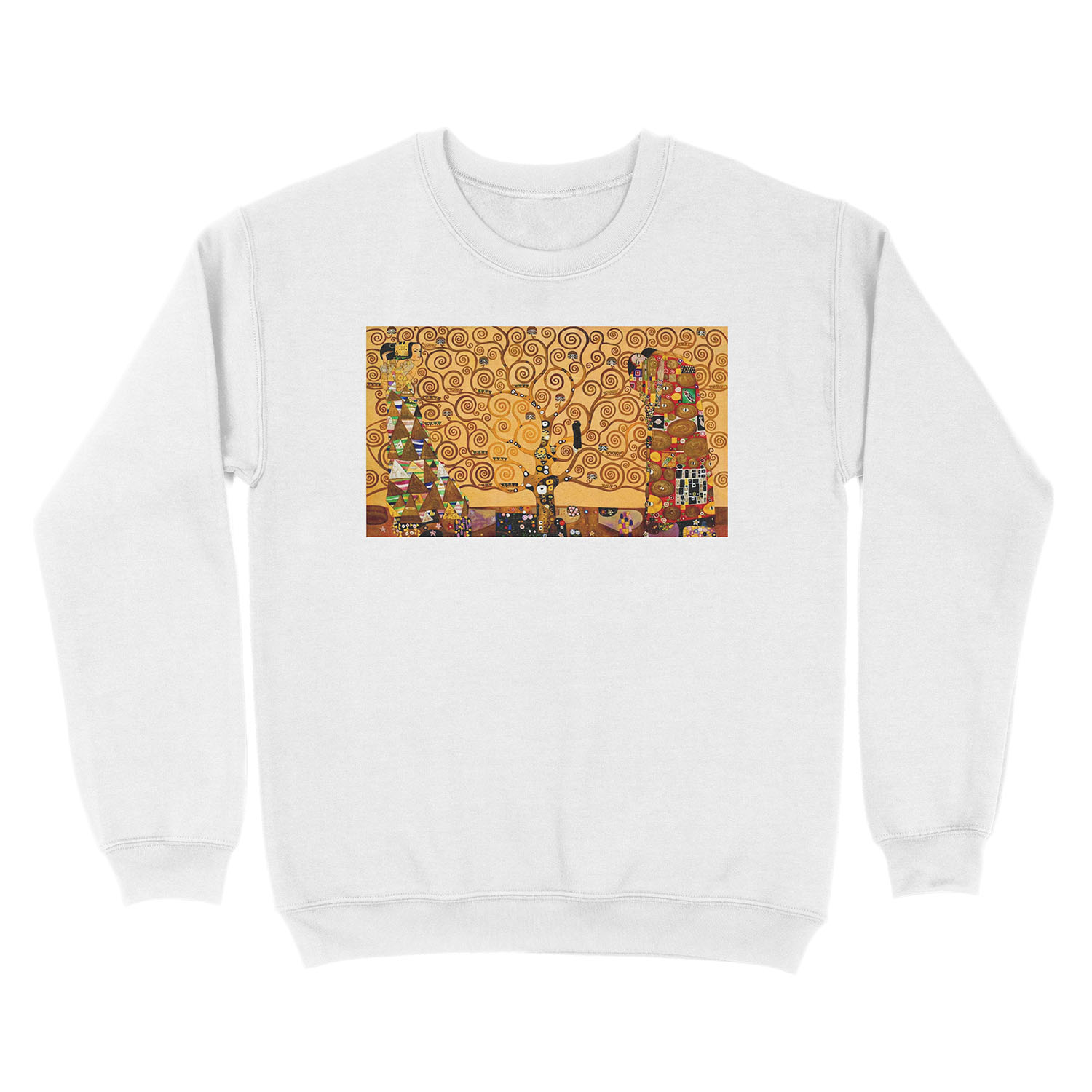 Tree of Life by Gustav Klimt Fine Art Unisex Crewneck Sweatshirt - Image 2