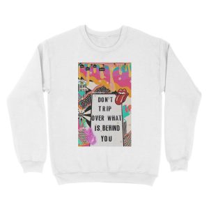Alternative view of Trippy Collage Unisex Crewneck Sweatshirt