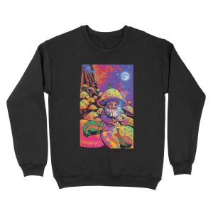 Trippy Mushroom Man Psychedelic Unisex Crewneck Sweatshirt