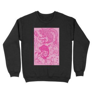 Trippy Pink Unisex Crewneck Sweatshirt