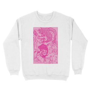 Alternative view of Trippy Pink Unisex Crewneck Sweatshirt