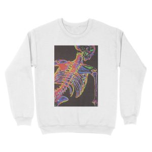 Alternative view of trippy skelly Unisex Crewneck Sweatshirt