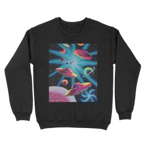 TRIPPY SPACE AESTHETIC Unisex Crewneck Sweatshirt