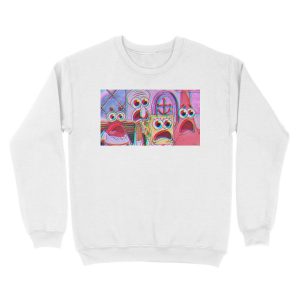 Alternative view of trippy spongebob Unisex Crewneck Sweatshirt