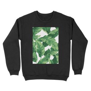 Tropical banana leaves II Unisex Crewneck Sweatshirt