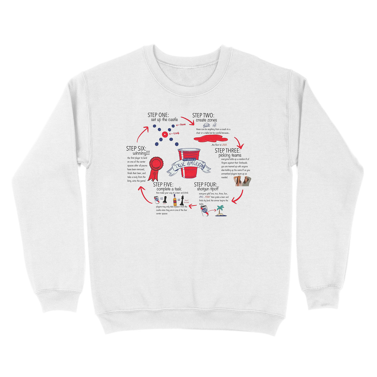 True American Rules Unisex Crewneck Sweatshirt - Image 2