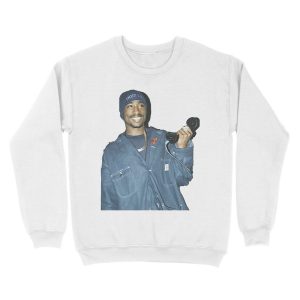 Alternative view of Tupac simple photo Unisex Crewneck Sweatshirt