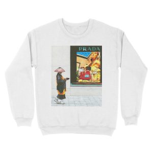 Alternative view of Two Worlds - Takuhatsu Unisex Crewneck Sweatshirt