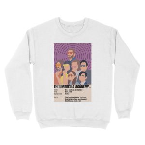 Alternative view of Umbrella Academy minimalist poster Unisex Crewneck Sweatshirt
