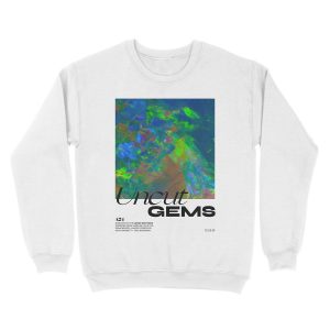 Alternative view of Uncut Gems colors Unisex Crewneck Sweatshirt
