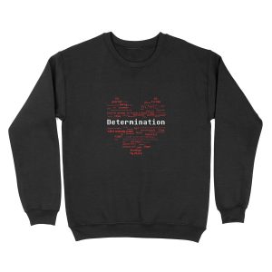Undertale Word Heart Unisex Crewneck Sweatshirt