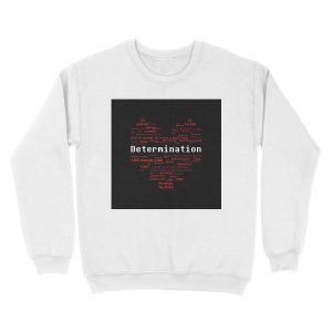 Alternative view of Undertale Word Heart Unisex Crewneck Sweatshirt