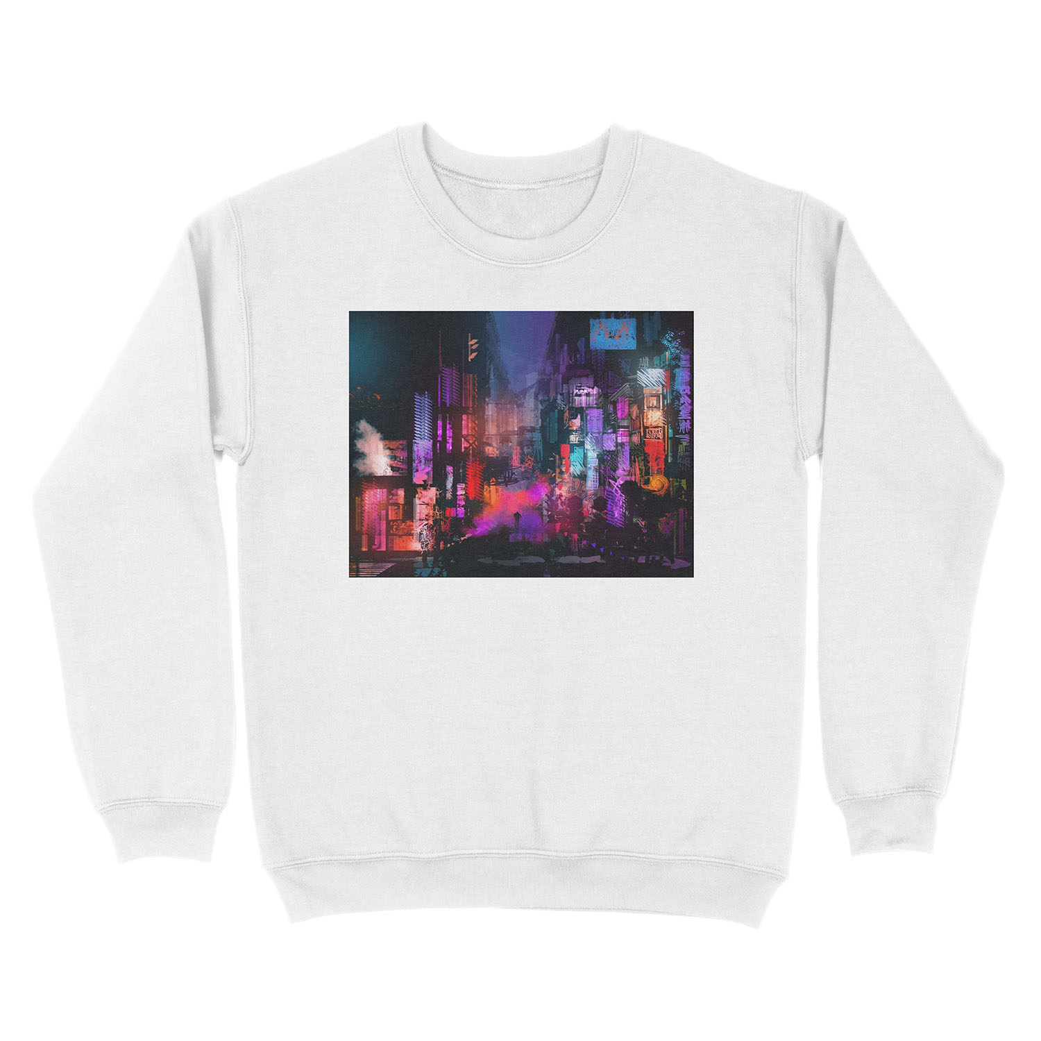 Unleashed at Night Unisex Crewneck Sweatshirt - Image 2