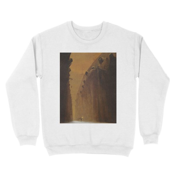 Untitled (Death Valey) by Zdzisław Beksiński Unisex Crewneck Sweatshirt - Image 2