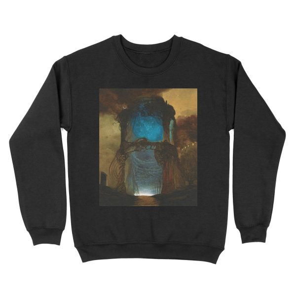 Untitled (Portal), by Zdzisław Beksiński Unisex Crewneck Sweatshirt