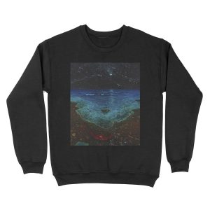 Untitled (The Ocean), by Zdzisław Beksiński Unisex Crewneck Sweatshirt