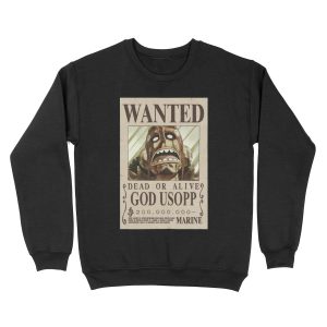 Usopp second wanted poster Unisex Crewneck Sweatshirt