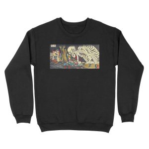 Utagawa Kuniyoshi Takiyasha The Witch And The Skeleton Spectre 1847 Unisex Crewneck Sweatshirt