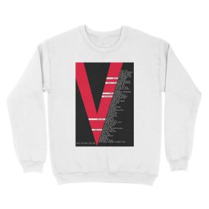 Alternative view of V for Vendetta Speech Unisex Crewneck Sweatshirt