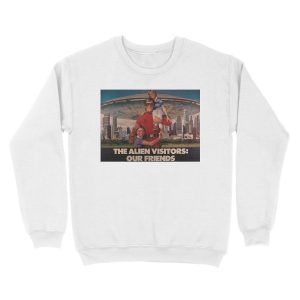 Alternative view of V the Visitors: Our Friends Unisex Crewneck Sweatshirt