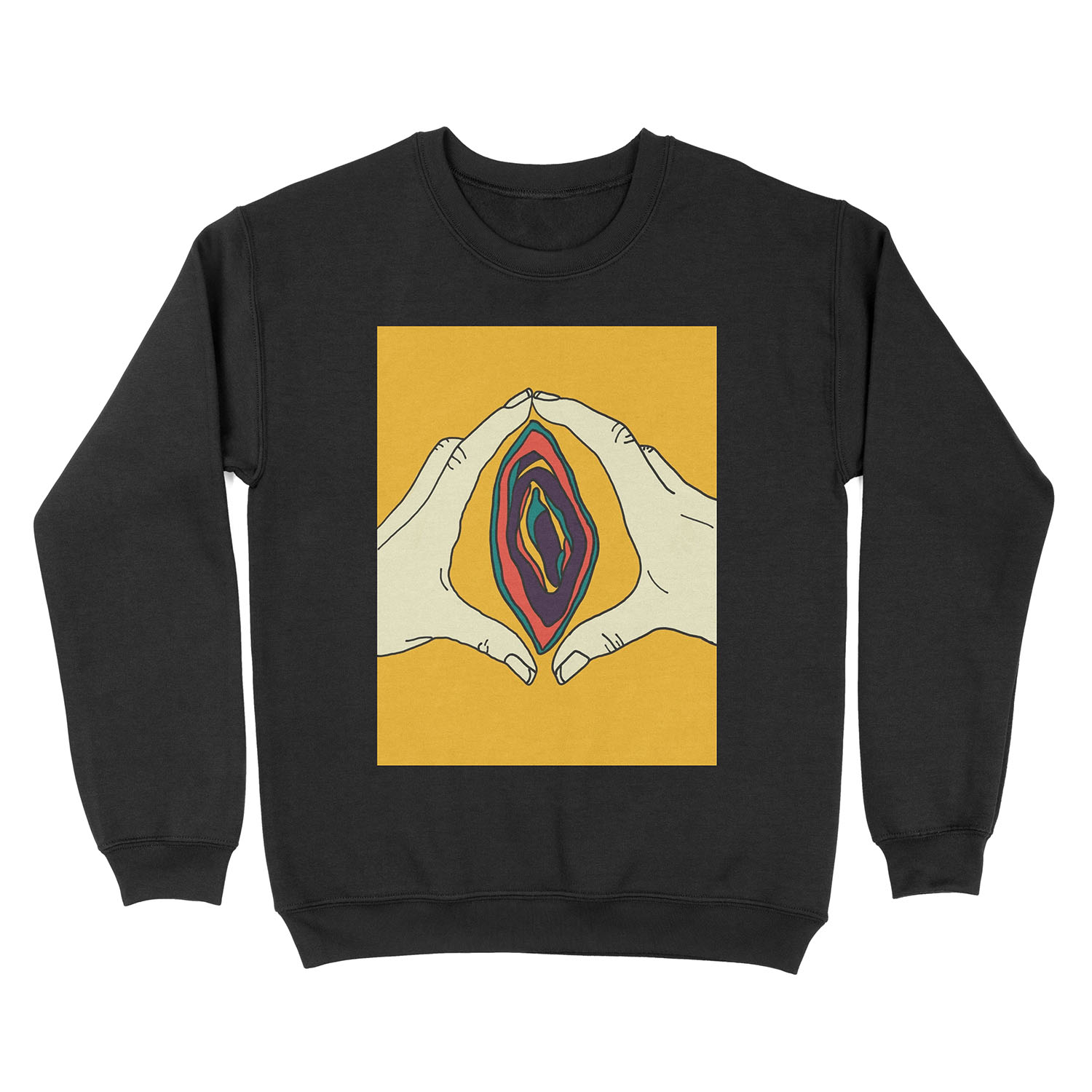 Vagina Vulva Art Unisex Crewneck Sweatshirt