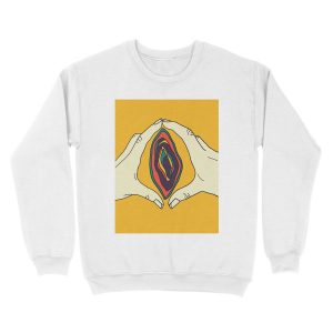 Alternative view of Vagina Vulva Art Unisex Crewneck Sweatshirt