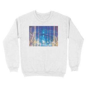Alternative view of Valak Mountains by Night Unisex Crewneck Sweatshirt