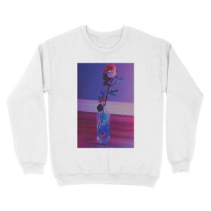 Alternative view of VaporWave rose Unisex Crewneck Sweatshirt