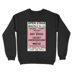 VELVET UNDERGROUND NICO ANDY WARHOL VINTAGE POSTER Unisex Crewneck Sweatshirt