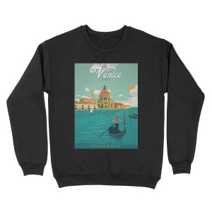 Venice Italy City of Water Retro Unisex Crewneck Sweatshirt