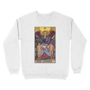Alternative view of VI. The Lovers Tarot Card Unisex Crewneck Sweatshirt