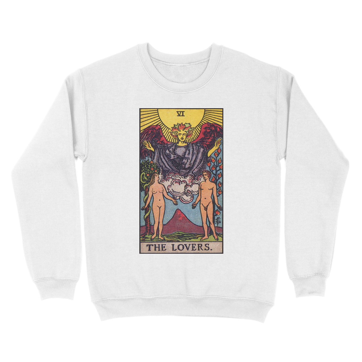 VI. The Lovers Tarot Card Unisex Crewneck Sweatshirt - Image 2