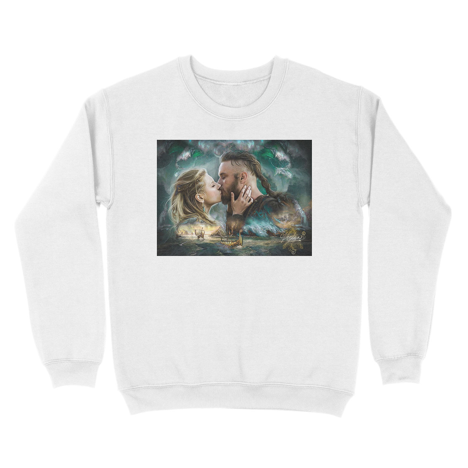 Vikings Lagertha & Ragnar Lothbrok Unisex Crewneck Sweatshirt - Image 2