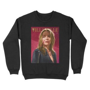 Villanelle Painted Portrait Unisex Crewneck Sweatshirt