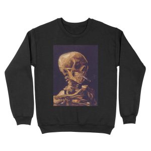 Vincent Van Gogh's 'Skull with a Burning Cigarette' Unisex Crewneck Sweatshirt
