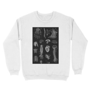 Alternative view of Vintage Anatomy Print Unisex Crewneck Sweatshirt