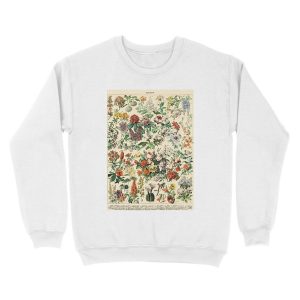 Alternative view of Vintage Botanical Wall Art Flower Unisex Crewneck Sweatshirt