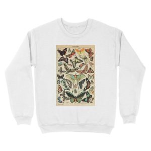 Alternative view of vintage butterflies and moths Unisex Crewneck Sweatshirt