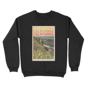 Vintage California Travel Guide Unisex Crewneck Sweatshirt