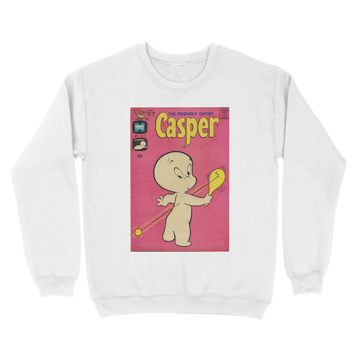 Vintage casper comic Unisex Crewneck Sweatshirt - Image 2