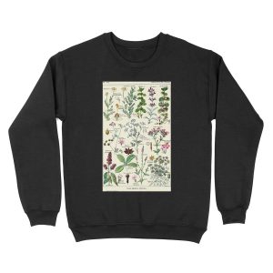 Vintage Digestive Plants Larousse Print Adolphe Millot Unisex Crewneck Sweatshirt
